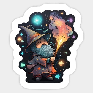 Cosmic Fire Wizard - Wizard Series Sticker